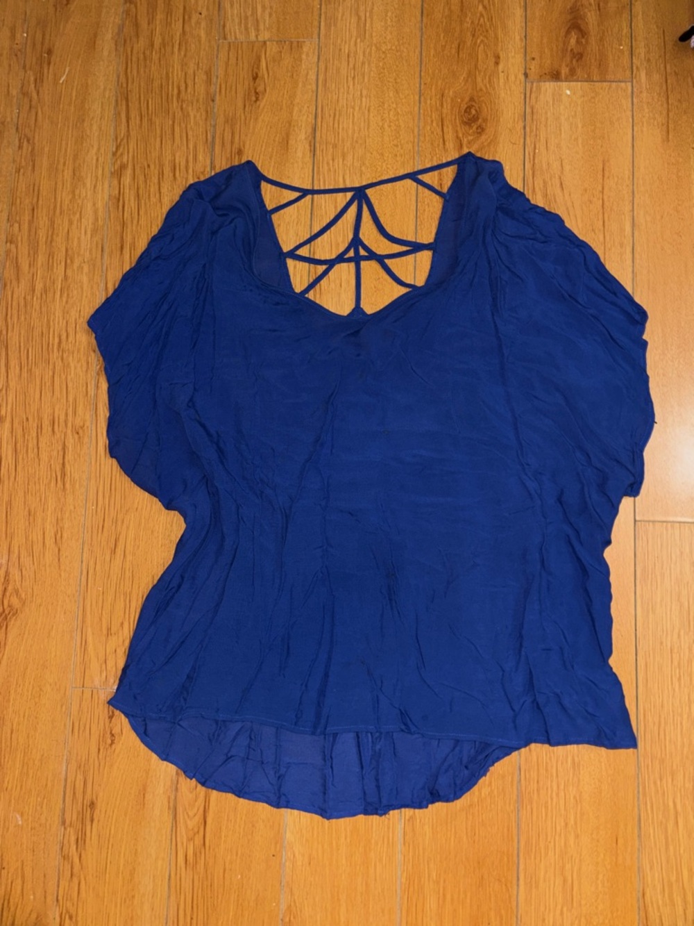 torrid Royal Blue Strappy Back Blouse